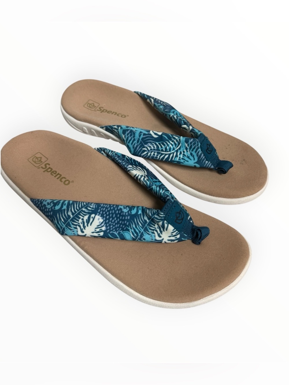 Spenco Victoria Tropic sandals in Tropical Blue EUC men’s size 11